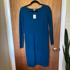 NWT J. Jill Teal Sweater Dress XS